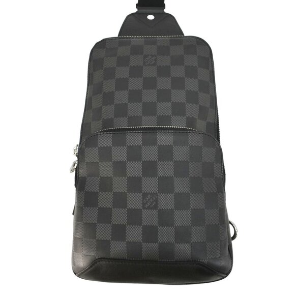 Louis Vuitton Avenue Sling Damier Graphite Backpack Bag Black - Picture 1 of 11